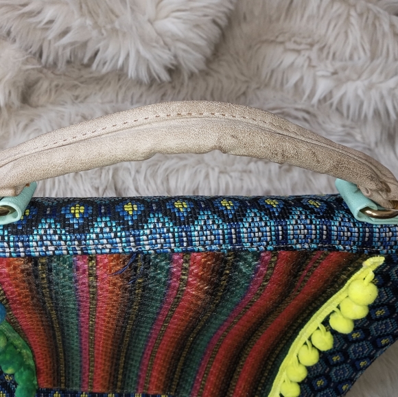 Textile hand bag made in Mexico - colorful purse - Picture 13 of 14